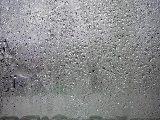istock Frozen glass. Water drops 1186408386