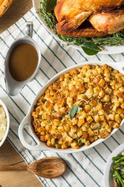 istock Homemade Thanksgiving Dressing Stuffing 1186409051