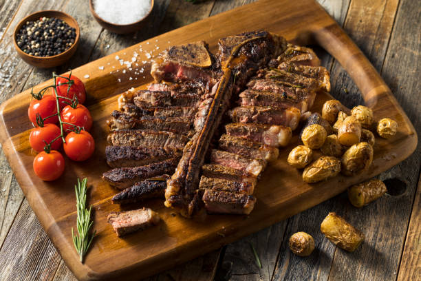 istock Homemade Grass Fed Cut Up T Bone Steak 1186412230