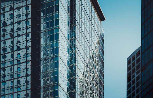 istock Modern office building close up in Hong Kong 1186414746