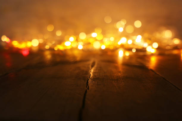 istock background image of abstract blurred gold garland lights. defocused 1186417570
