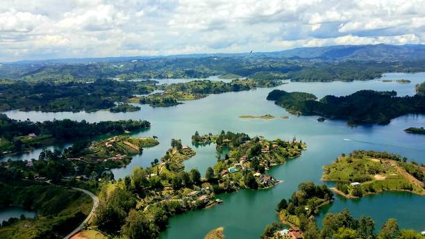 istock Lagoon landscape from the top 1186419303