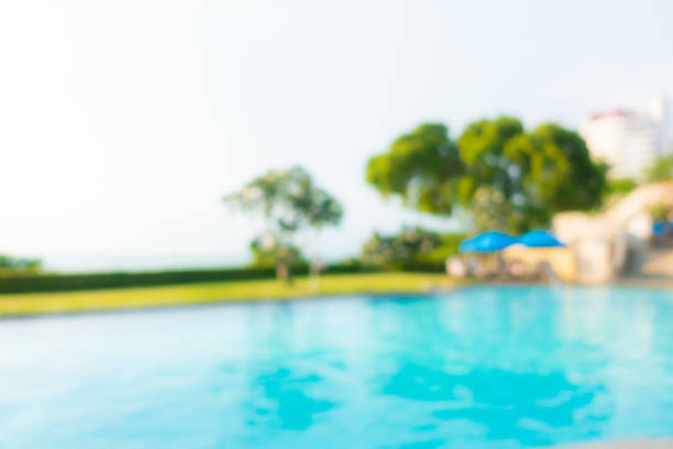 istock Abstract blur outdoor swimming pool 1186425333