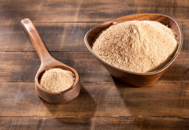 istock Lepidium meyenii - Dry Organic Maca Powder 1186425369