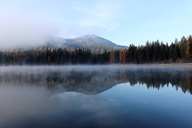 istock Burning off the fall fog 1186425404