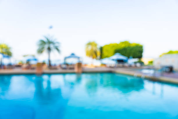 istock Abstract blur outdoor swimming pool 1186427746