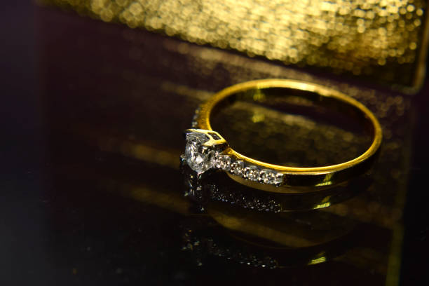 istock Golden wedding ring in Thailand Rare and expensive 1186428749