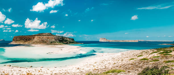 istock Balos beach and paradise island in Crete, Greece 1186434487