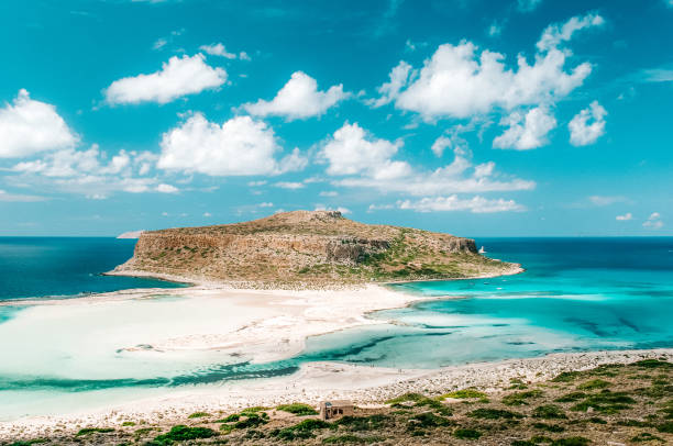 istock Balos beach and paradise island in Crete, Greece 1186434527