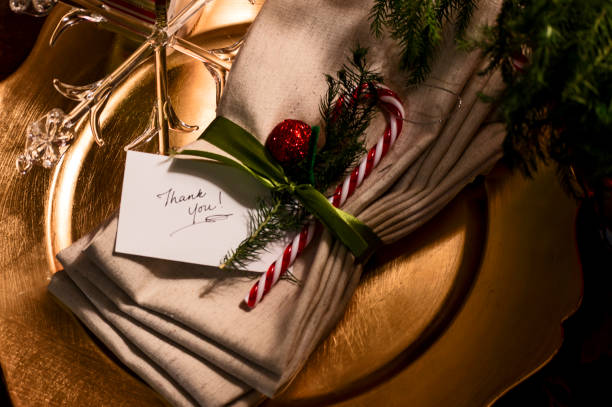 Christmas Thank you note words on Holiday greeting