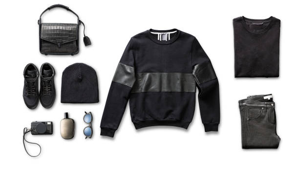 Men’s clothing with personal accessories
