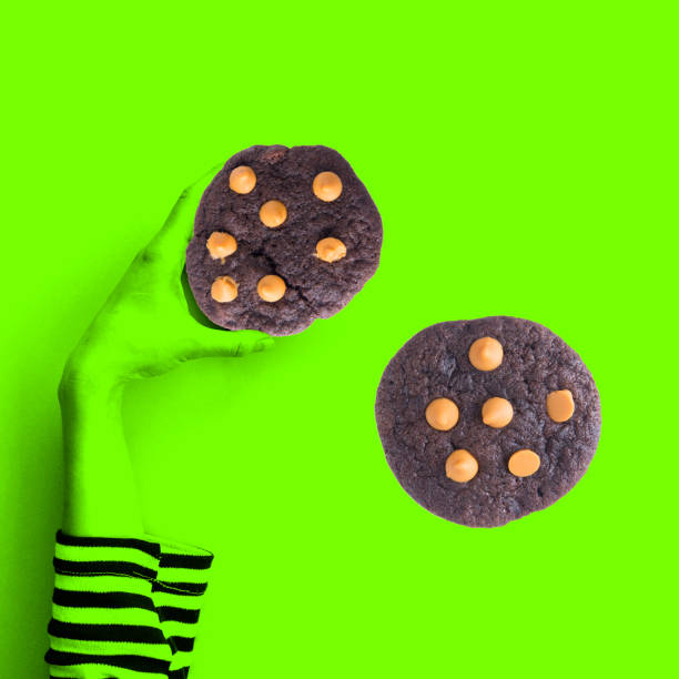 istock Chocolate chips cookies with concept design 1186447623