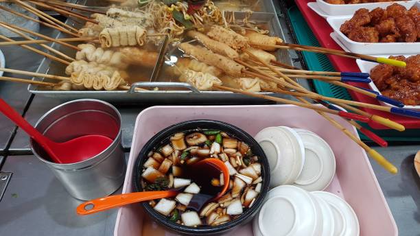 istock assorted fish cakes and soy sauce sauce for guests 1186448824