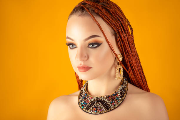 istock charming woman with bright makeup 1186450605