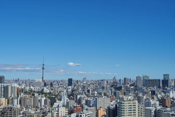 istock Sumida-ku area seen from Bunkyo-ku 1186456469