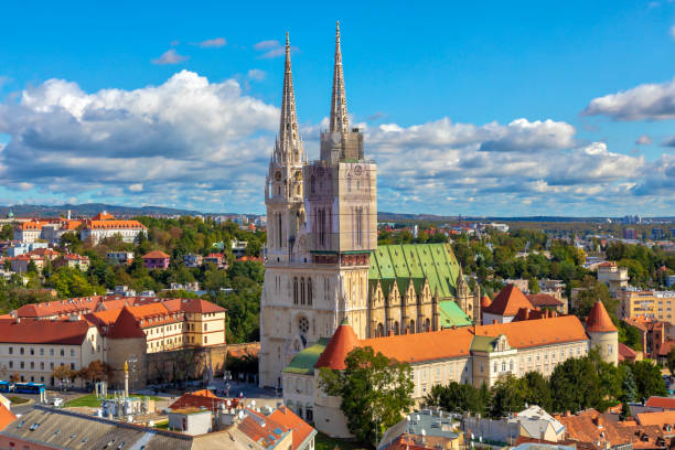istock Famous Zagreb Cathedral 1186460481