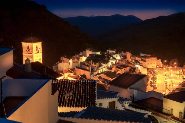 istock Night in small Spanish mountain village 1186464968