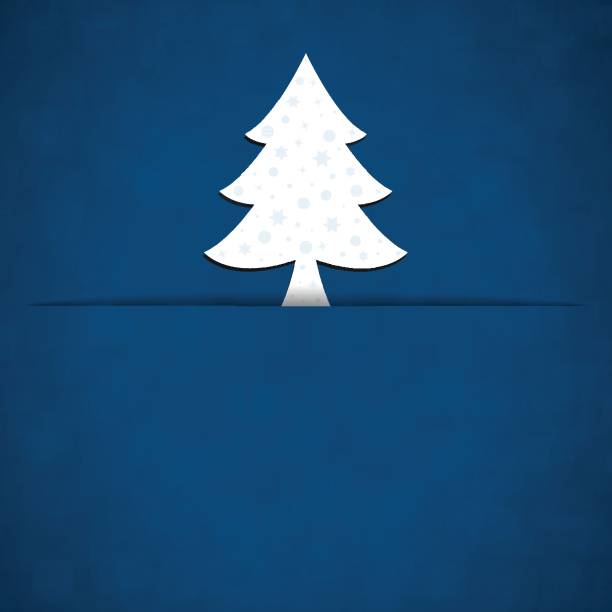 istock A vector illustration of a creative dark blue color xmas background with a creative decorated royal tree being inserted in a slit 1186467338