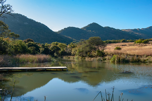 The rural landscape around eManzana (formerly Badplaas) in Mpumalanga Province, South Africa