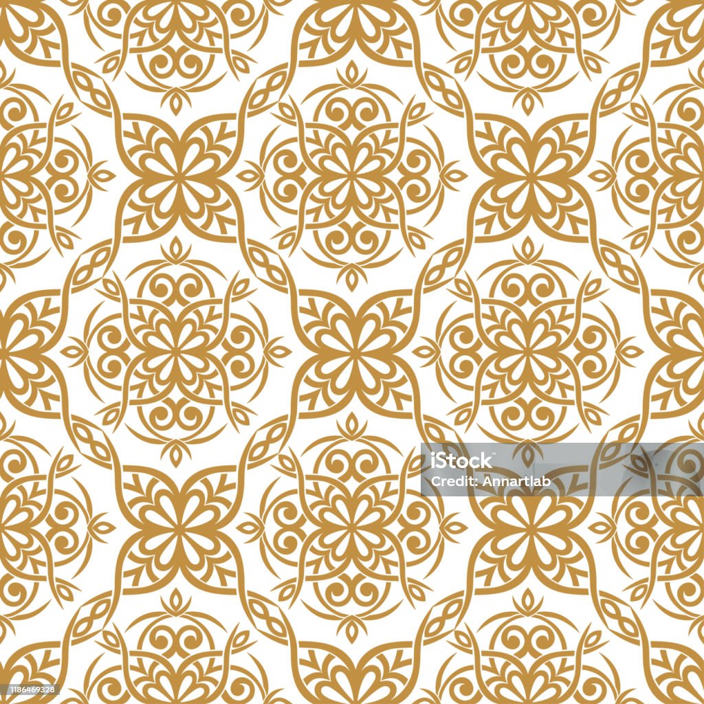 Gold And White Vintage Vector Seamless Pattern Wallpaper Elegant Classic  Texture Luxury Ornament Royal Victorian Baroque Elements Great For Fabric  And Textile Wallpaper Or Any Desired Idea Stock Illustration - Download  Image