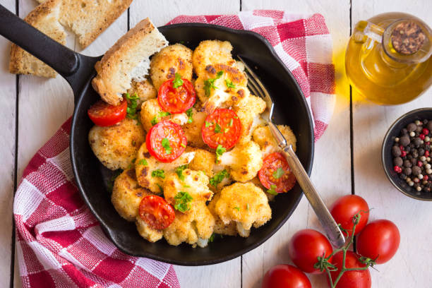 istock Cooked cauliflower, a healthy vegetarian dish 1186472300