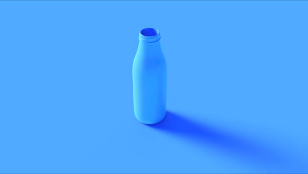 istock Blue Liquid in a Glass Milk Bottle 1186484590