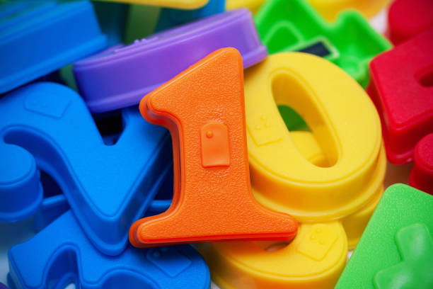 istock Colorful Number Magnet background 1186484654