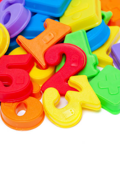 istock Colorful Number Magnet isolated on white background 1186487788