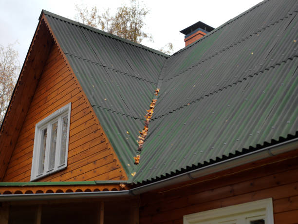 istock Brand new onduline roof 1186488882