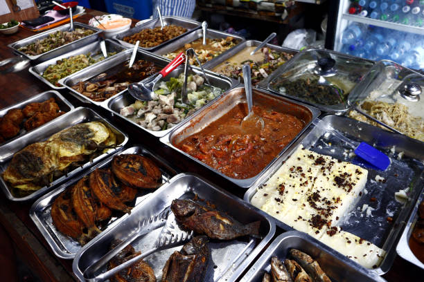 istock Assorted cooked food at a local eatery or restaurant called “Karinderia” 1186488906