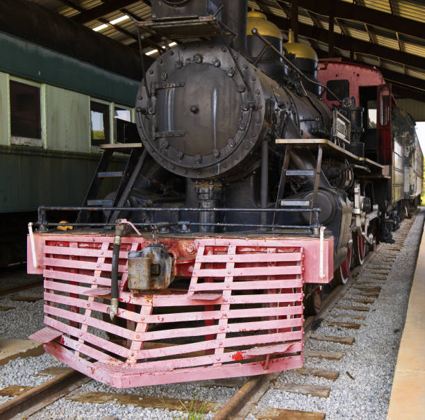 istock Old Locomotive on Tracks 1186496017