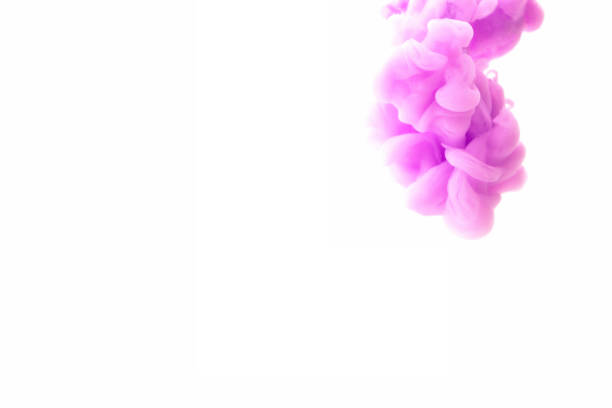 istock Abstract purple ink in water 1186497759