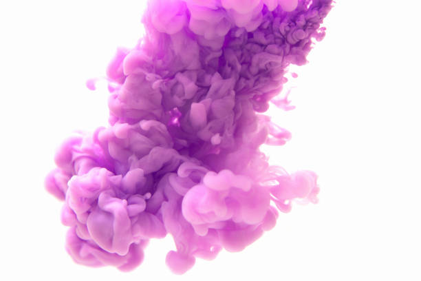 istock Abstract violet ink in water 1186498007