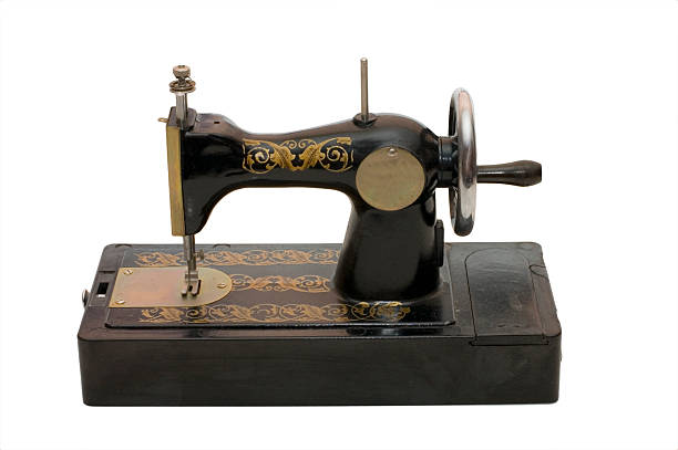 istock Old children sewing machine isolated on white 118650088