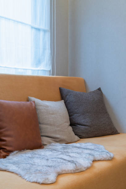 istock modern living room with set of pillows 1186500900