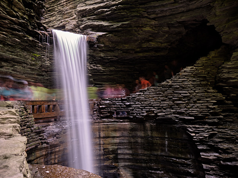 Cavern Cascade Watkins Glen State Park - Cavern Cascade is one of the many waterfalls you will find at Watkins Glen SP, USA
