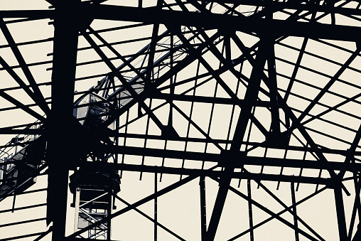 modern, architecture, building, Berlin, roof, steel, construction site, abstract,