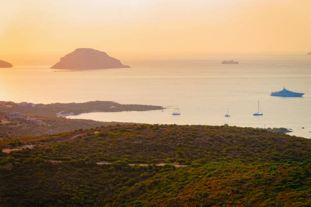 istock Sunrise or sunset at Golfo Arachi at Sardinia 1186524582