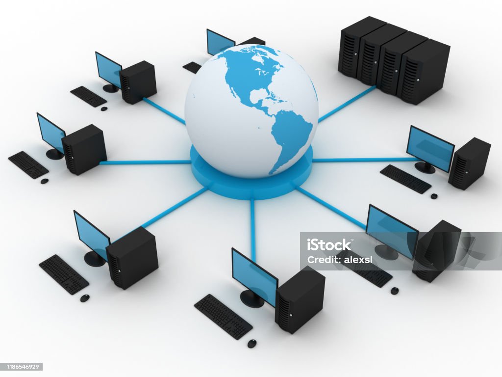 Computer Network Server Image Computer Network Server Cloud Computing Internet Stock Photo - Download ...