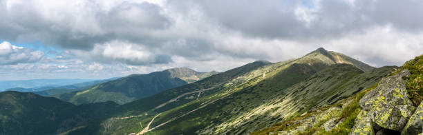 istock Panoramic view on Chopok peak in Low Tatras mountains 1186548393