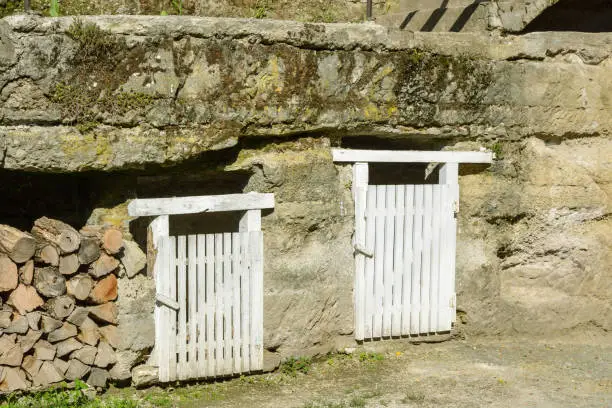 Photo of Stone dwellings in Brhlovce village in Slovakia