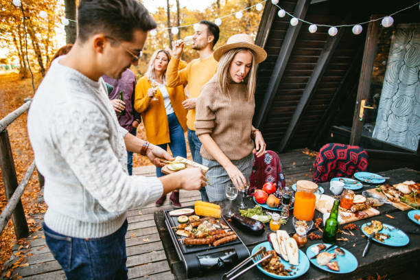 istock Teamwork food preparing for dinner party 1186549382
