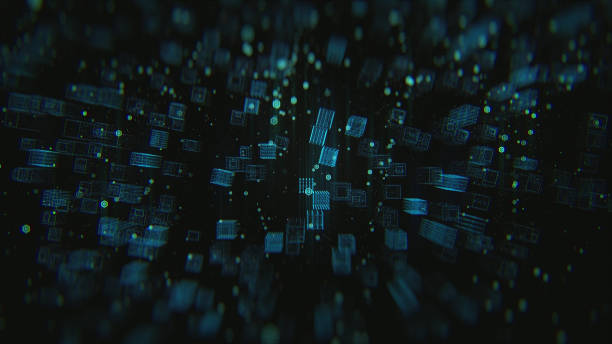 istock Abstract futuristic city dark background with connecting dots and lines. 1186553313