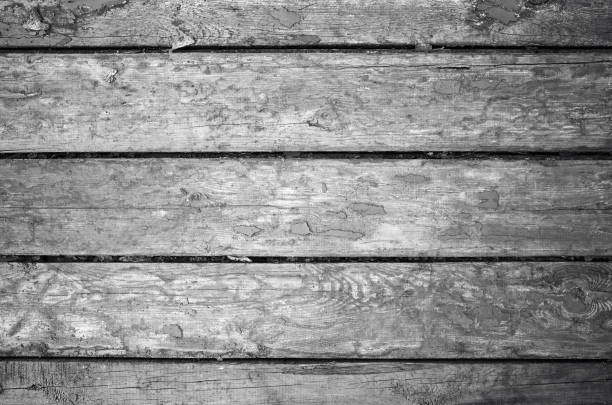 Close-up gray grunge old board wall texture background