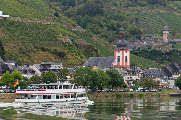istock Excursion ship on the Moselle near Zell 1186570105