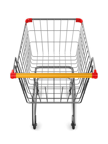 istock shopping cart on white background. Isolated 3D illustration 1186572087