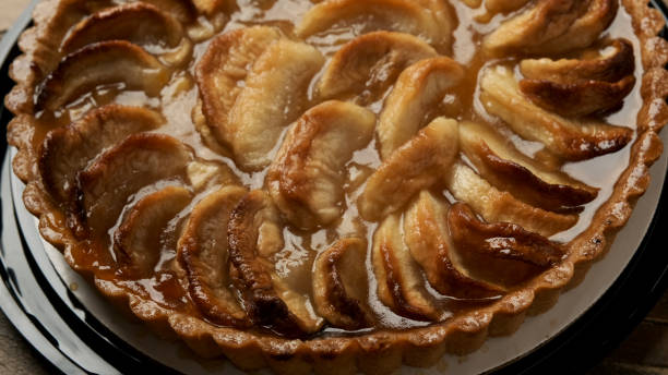 istock Close up Organic Gourmet Apple Tart 1186573344