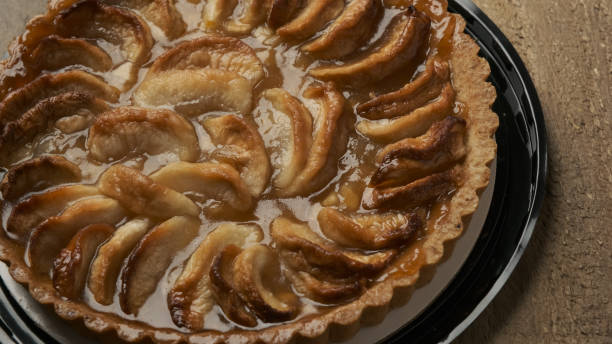 istock Close up Organic Gourmet Apple Tart 1186573368