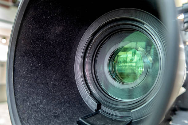 istock Professional digital video camera in the shooting pavilion. 1186575687