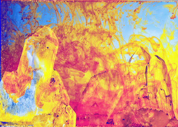 istock Abstract colours healing crystals 1186578746